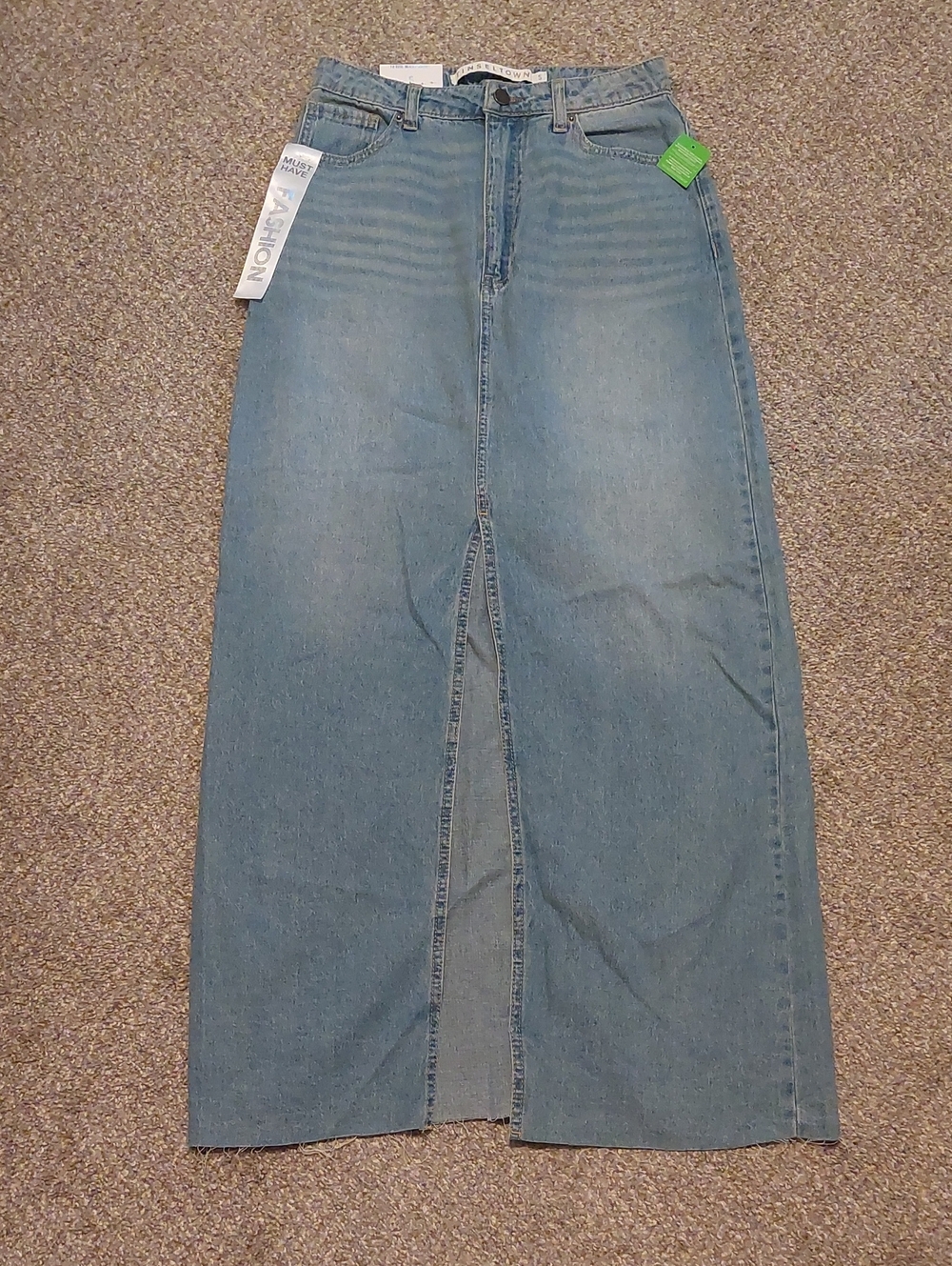 Tinseltown Maxi Denim Skirt